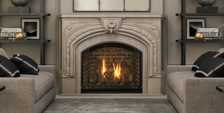 gas log fireplace