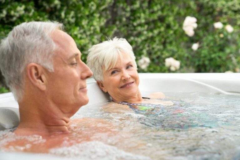 stiff joint relief in a hot tub